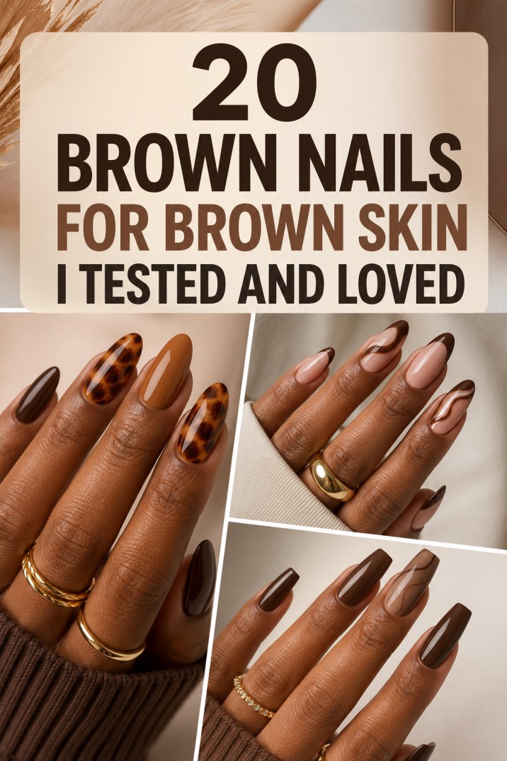 Brown skin nails ideas that flatter your tone