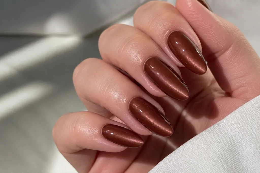 Cheap Brown Cat Eye Nails