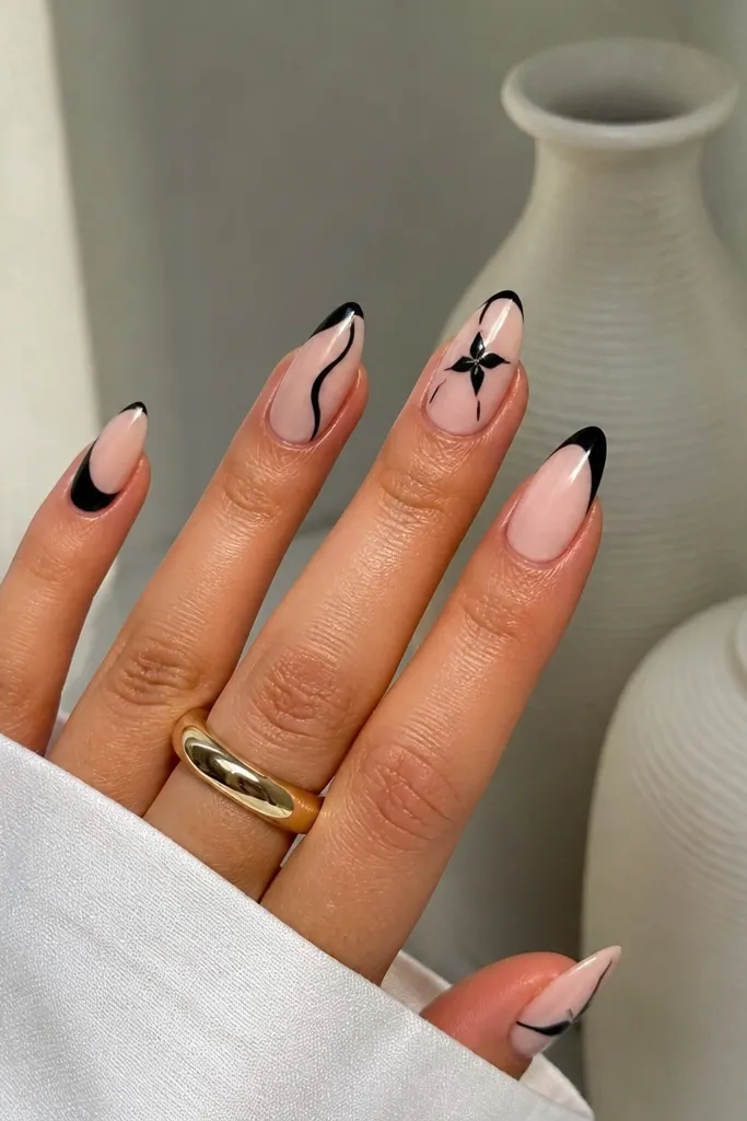 Creative short stiletto nail designs