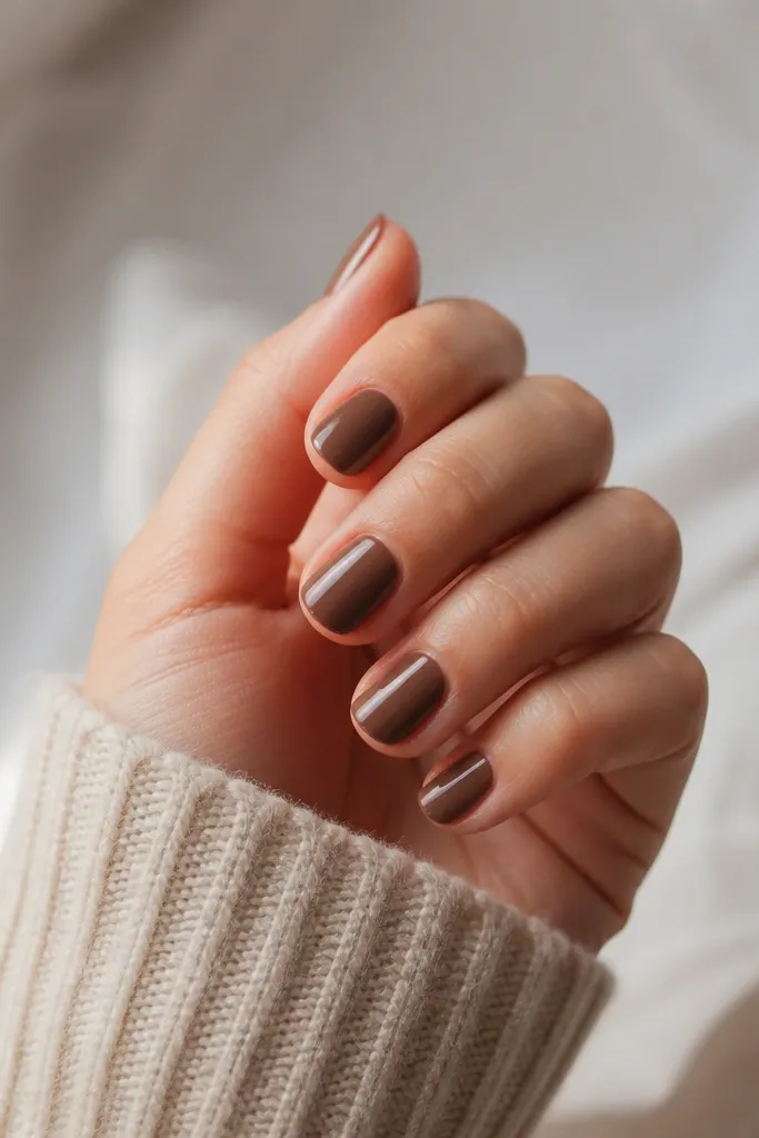 How to do easy short brown nails ideas