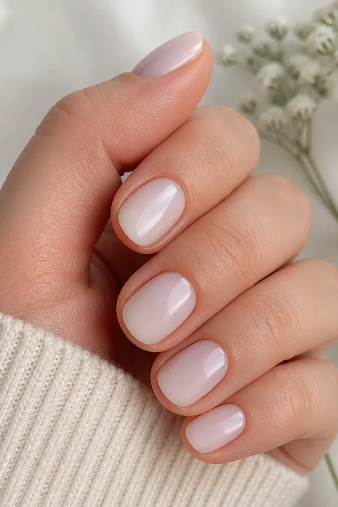 20 milky white short nails tested and loved