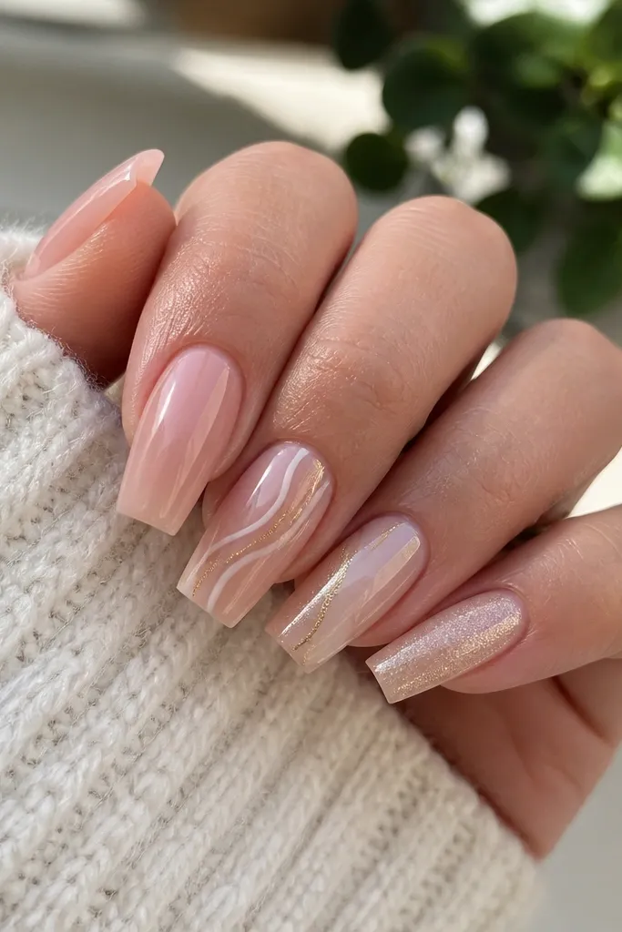 Budget-friendly acrylic coffin nails short designs