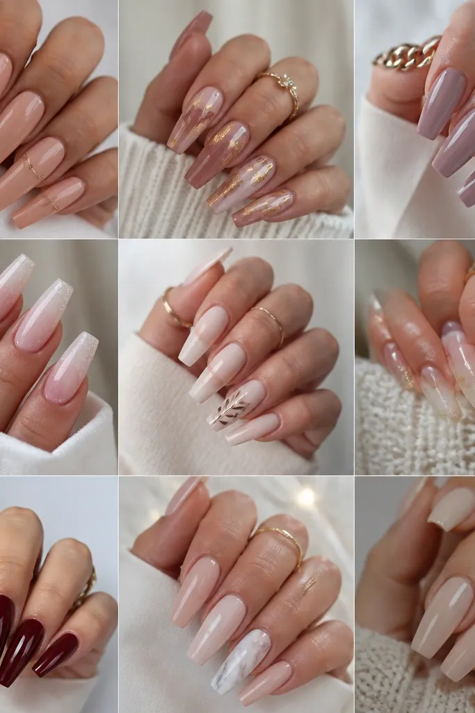 Year-round nails acrylic coffin trends