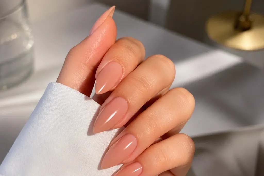 Quick easy short acrylic stiletto nails