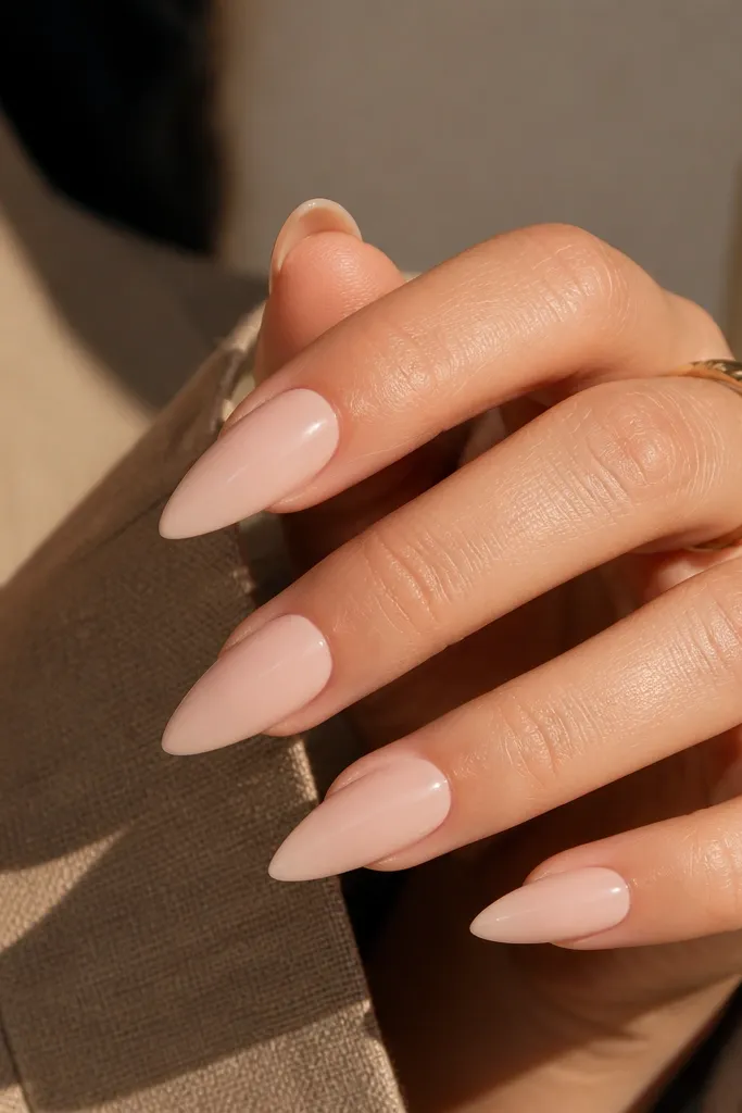 Quick easy short acrylic stiletto nails