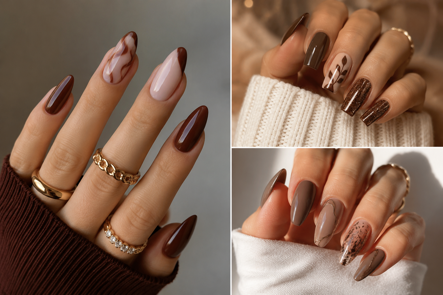 Small space brown nails ideas for apartment life
