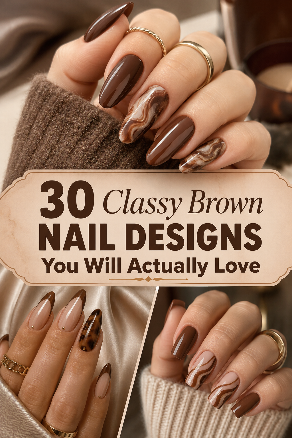 Small space brown nails ideas for apartment life