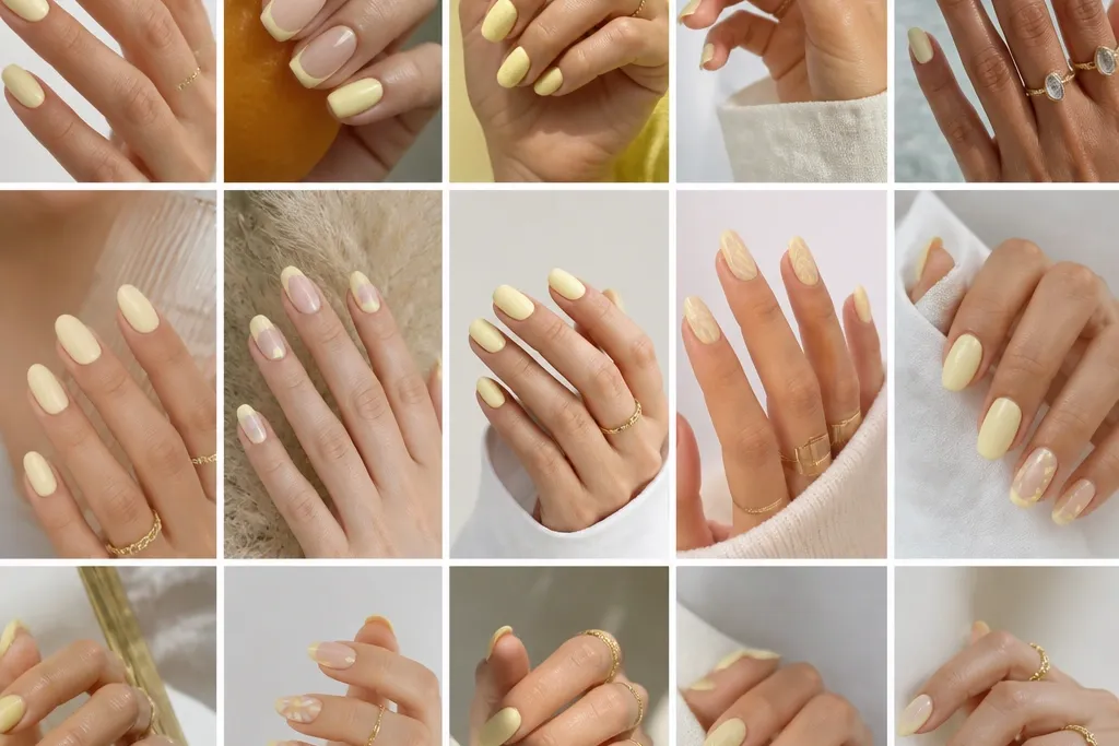 Summer Light Yellow Nails in 15 Ways
